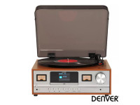 Denver 33/45/78RPM Vintage 2X5W Madeira Clara Denver 33/45/78RPM Vintage 2X5W Madeira Clara